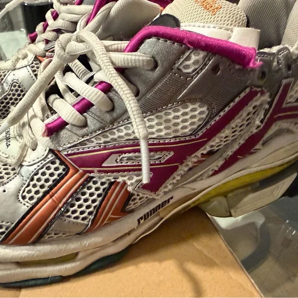 Balenciaga Pink and Orange Sneakers